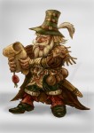 Dwarf Merchant Green Hatter - Törp kereskedő